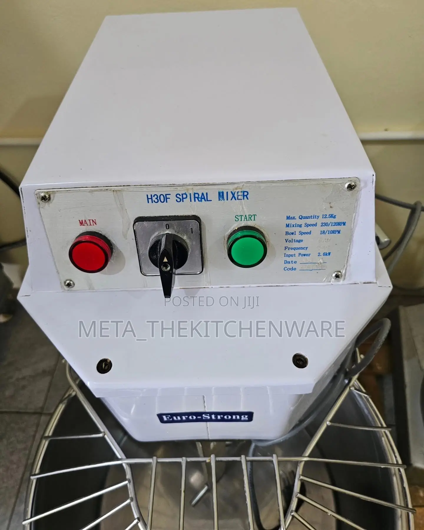 Commercial Spiral Dough Mixer Hs30 12.5kg