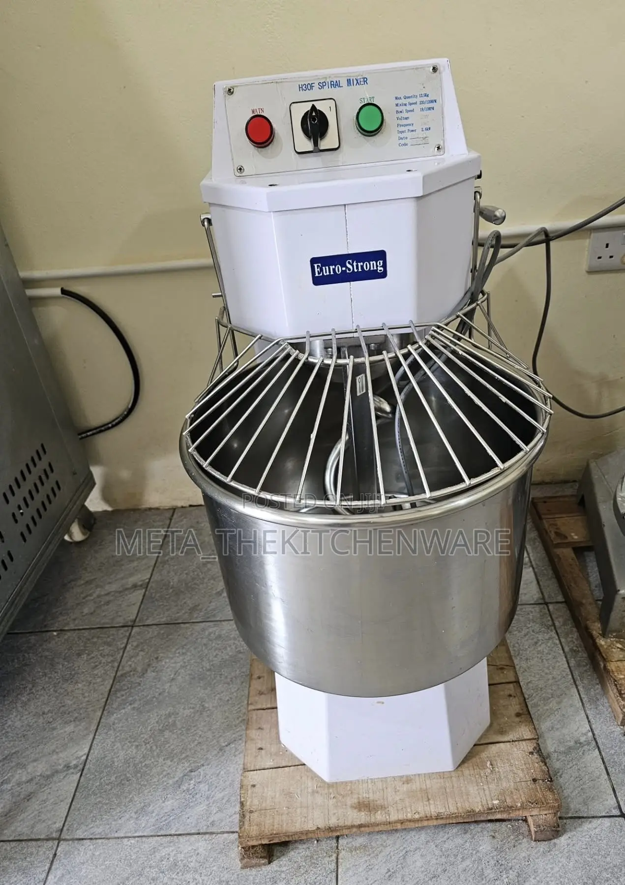 Commercial Spiral Dough Mixer Hs30 12.5kg
