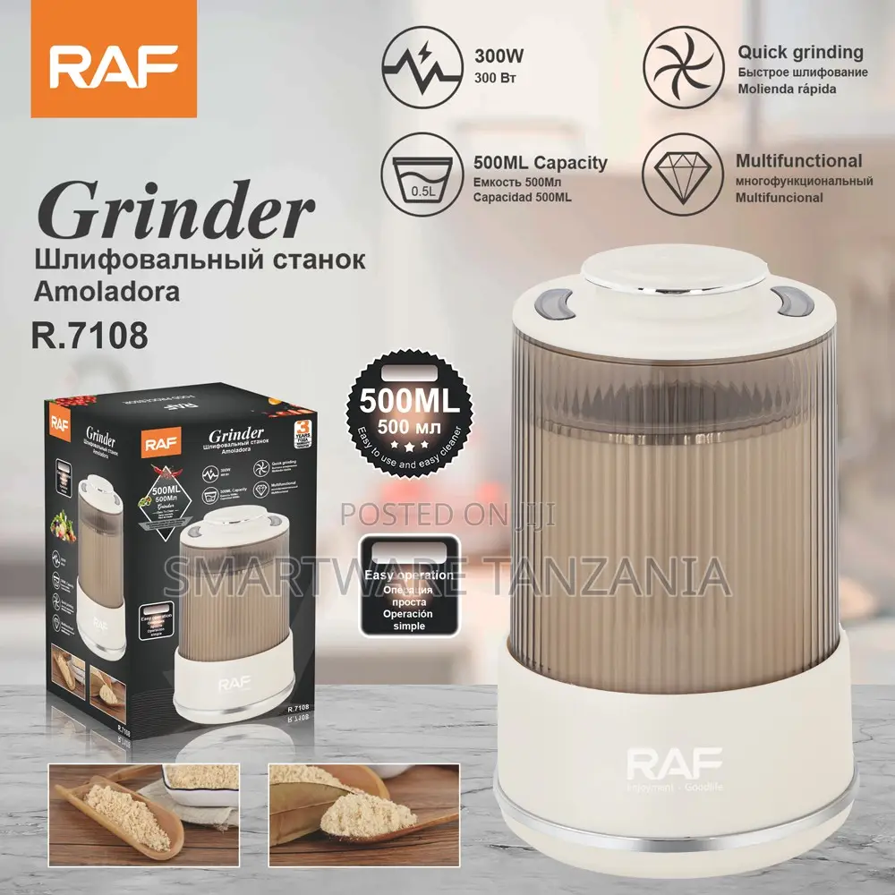 Raf Coffee Grinder 300w Spice Mill 500ml Quick Grinding R.7108