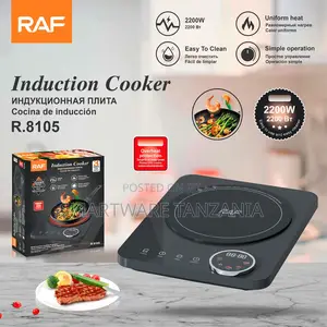 Raf 2200w Induction Hob Single Burner Rotary Knob Control