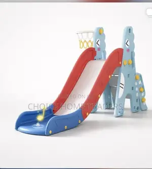 Kid Slide With Basketball Ring