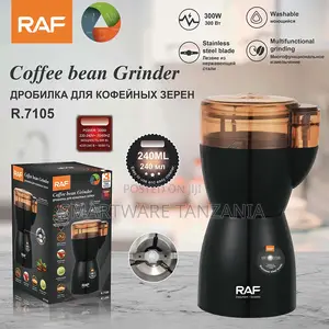 Raf 300w Coffee Grinder 240ml Stainless Steel Blade Mill R.7105