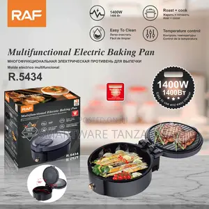 Raf Electric Frying Pan 1400w Non-Stick Grill Roaster R.5434