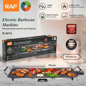 Raf 1800w Electric Griddle 705mm Non-Stick BBQ Hot Plate R.5414