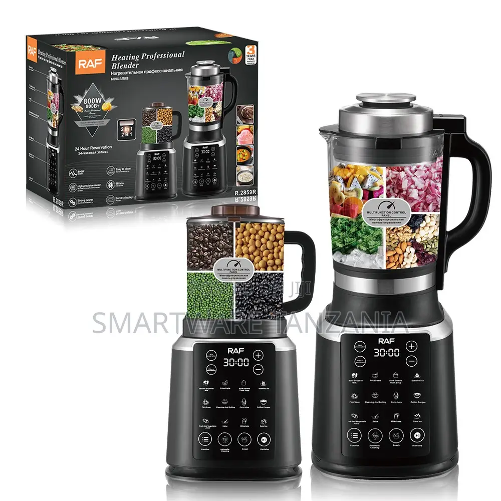 Raf Soup Maker Blender 800w Hot Cold 6 Blade Professional R.2859r