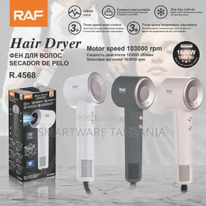 Raf 1600w Hair Dryer 103000 RPM 3-Speed Professional Blower