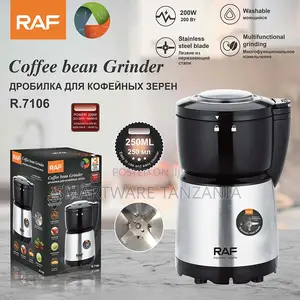 Raf Coffee Bean Grinder 200w Electric Spice Grinder Stainless Steel