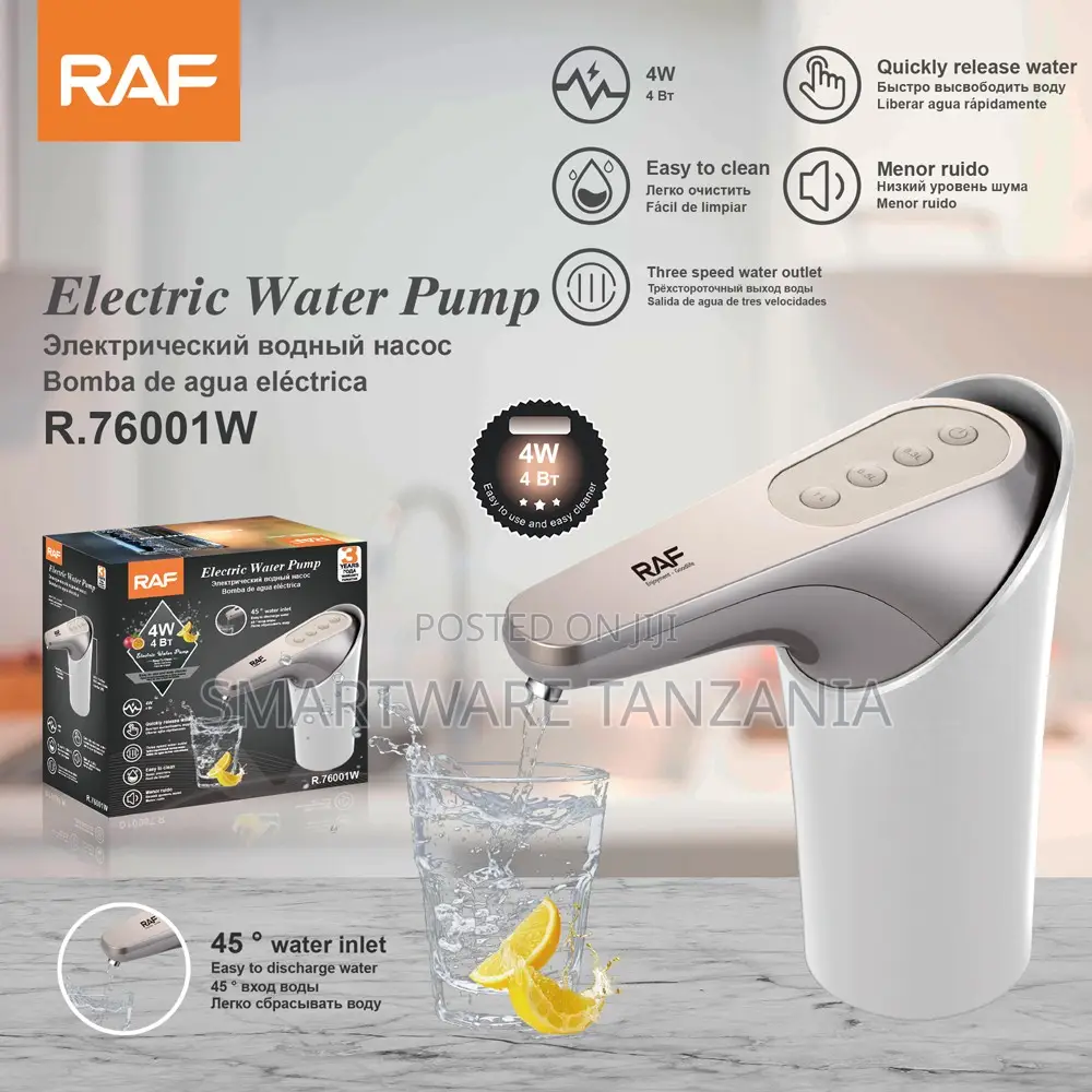 Raf Electric Water Pump 4w R.76001w Dispenser 3 Speed Quiet White
