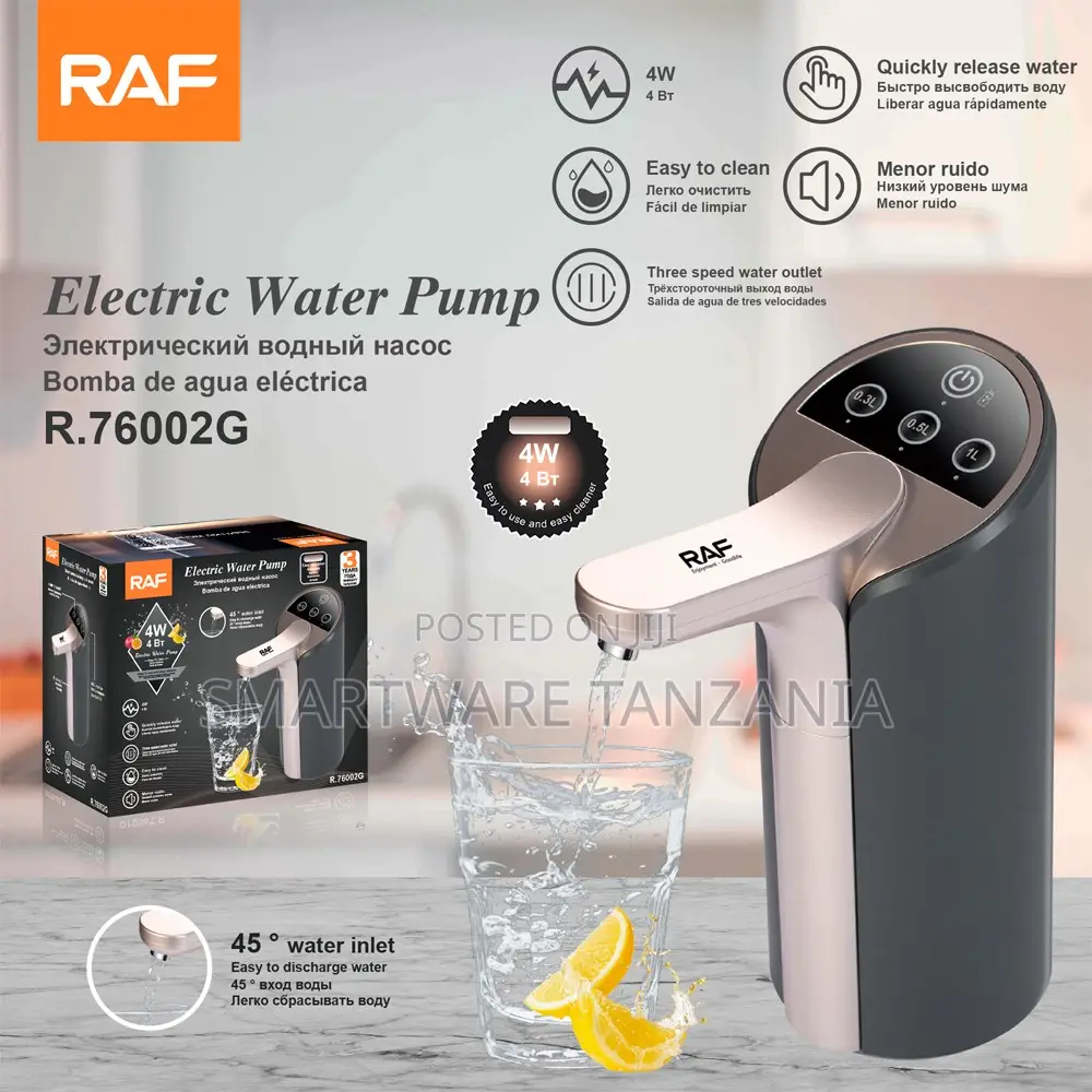 Raf Electric Water Pump 4w R.76002g Gray Digital Touch 3 Speed