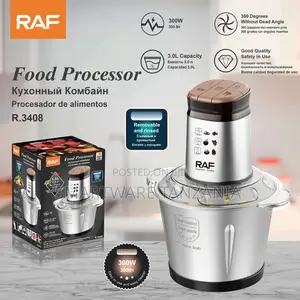 Raf Food Processor 300w R.3408 3.0l Electric Chopper Meat Grinder