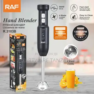 Raf Hand Blender 500w R.3103b Immersion Blender 13000 RPM Black