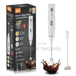 Raf Electric Egg Whisk 15w R.787w White 3 Speed Mixer Beater 2in1