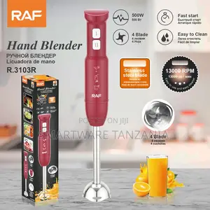 Raf Hand Blender 500w R.3103r Red Immersion Blender 13000 RPM