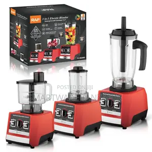 Raf 3in1 Blender 500w R.2839r Multi Function Food Processor Red