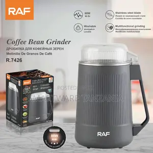 Raf Coffee Grinder 80w R.7426 Electric Bean Grinder Stainless Steel