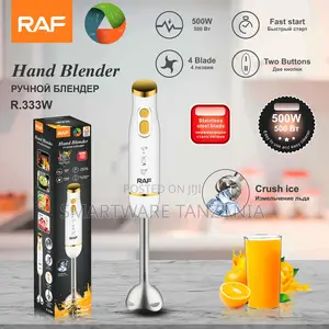 Raf Hand Blender 500w R.333w White Gold Immersion Blender Ice Crush