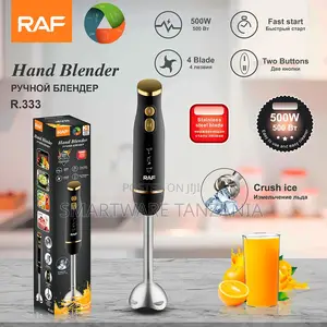 Raf Hand Blender 500w R.333 Black Gold Immersion Stick Blender Ice