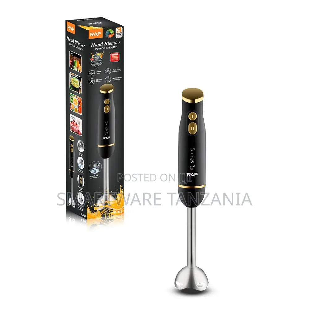 Raf Immersion Blender 500w R.333 Black Gold Ice Crusher Hand Mixer