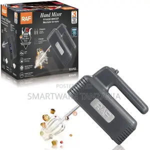 Raf Electric Hand Mixer 200w R.6703 5 Speed 25000rpm Beater Hooks