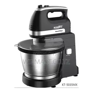 Kodtec Hand Mixer With Bowl 300w 3.5l 5 Speeds + Turbo 2 Attachments K