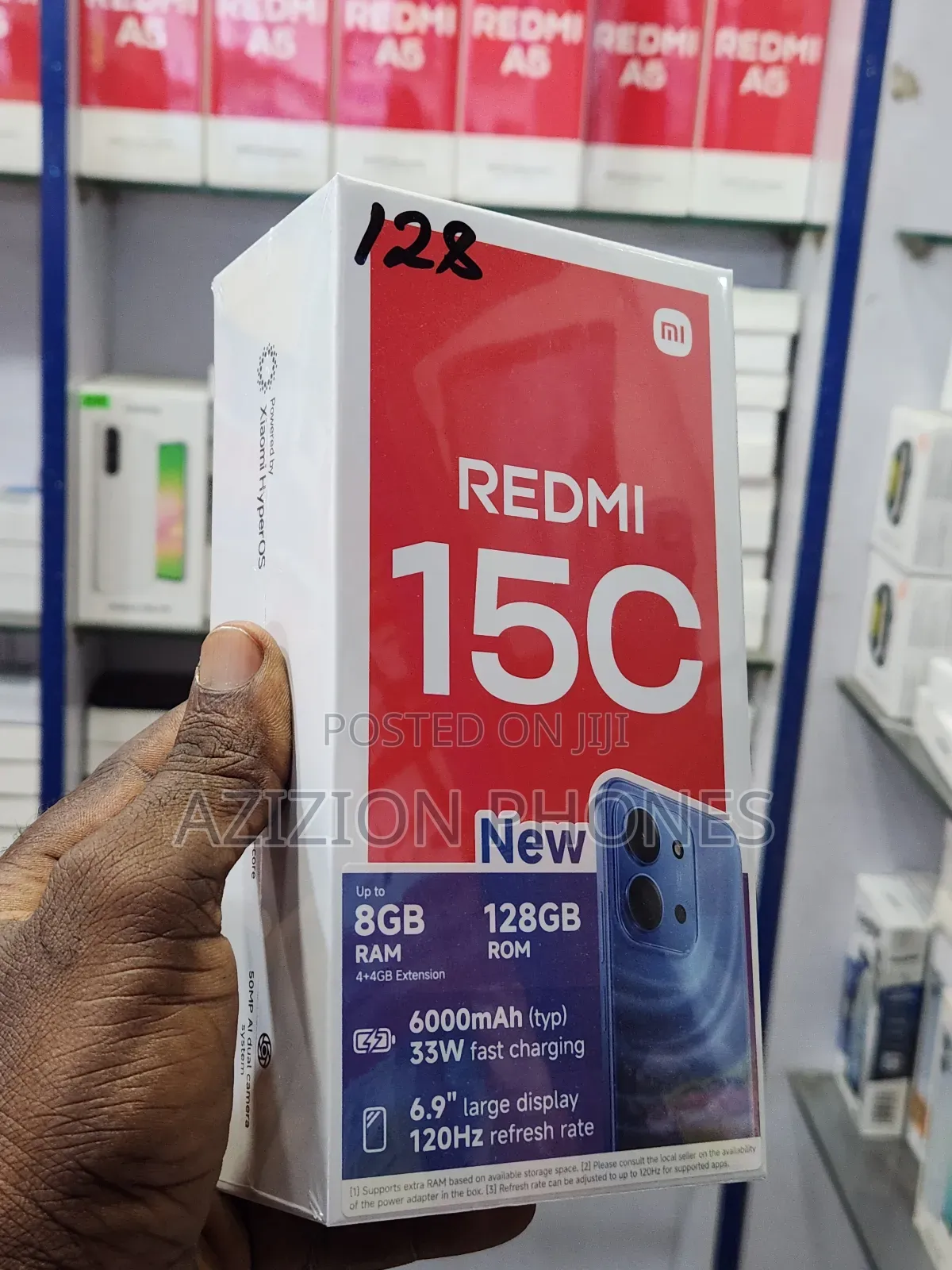 New Xiaomi Redmi 15C 4G 128 GB Black