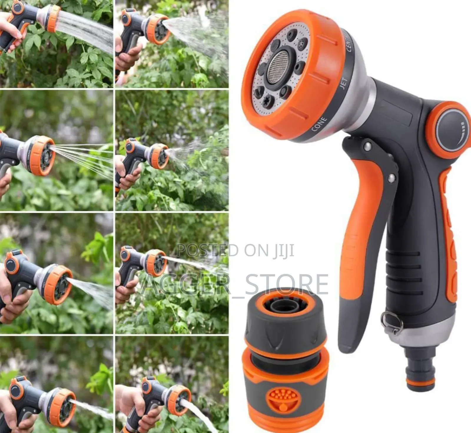 Garden Spray Water Gun Adjustable Pressure