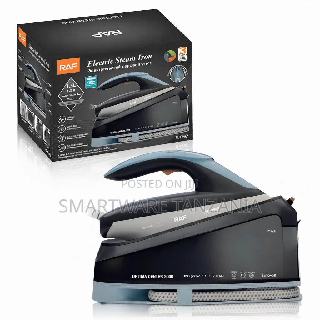 Raf Electric Steam Iron Optima Center 3000 3000w Ceramic Soleplate