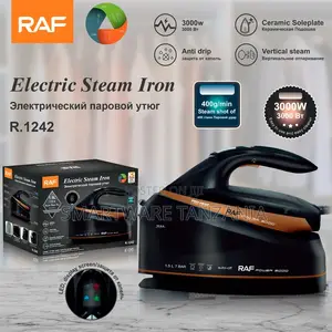 Raf Power 3000 Steam Iron Station 3000w Professional Black Orange