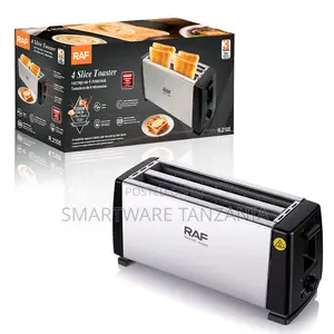 Raf Long Slot 4-Slice Toaster 1300w Double-Sided Baking R.2105