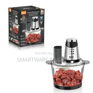Raf Multi-Function Food Chopper 3l Glass Bowl 600w Kitchen Blender