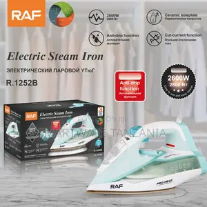 Raf Electric Steam Iron 2600w Ceramic Soleplate Anti-Drip R.1252b