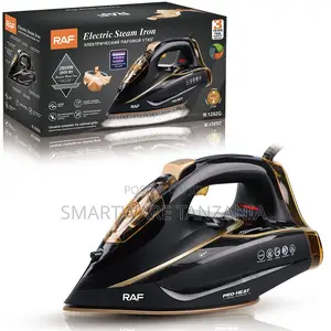 Raf Luxury Steam Iron 2600w Black Gold Ceramic R.1252g