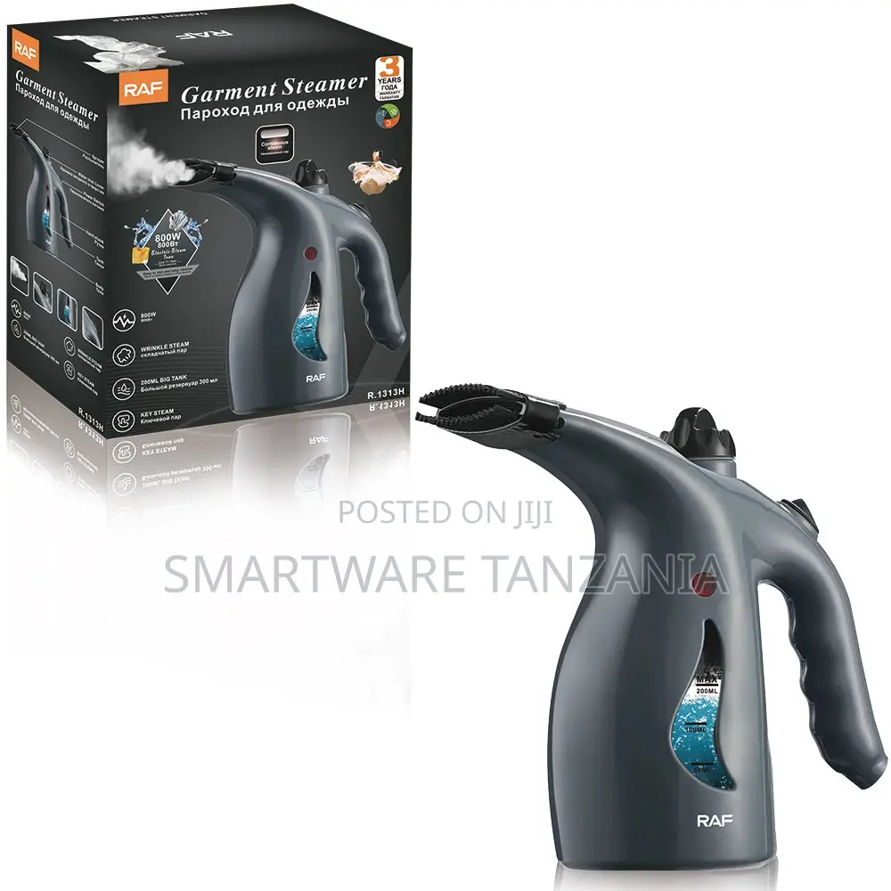 Raf Professional Garment Steamer 800w Gray 200ml Travel R.1313h