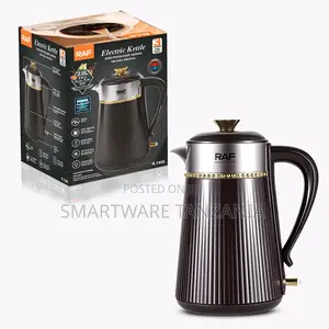 Raf Designer Electric Kettle 1800w 2l Gold Detail Rapid Boil
