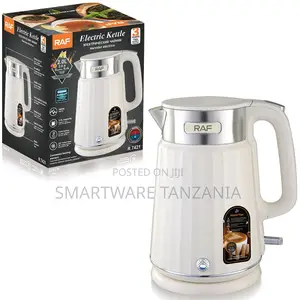 Raf Premium Electric Kettle 1800w 2l Textured White R.7421