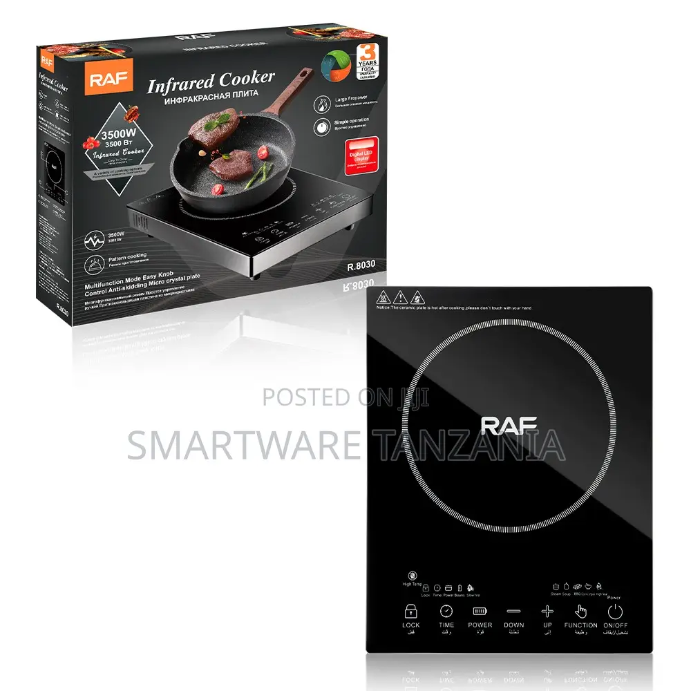 Raf Portable Infrared Cooktop 3500w Touch Control Led R.8030