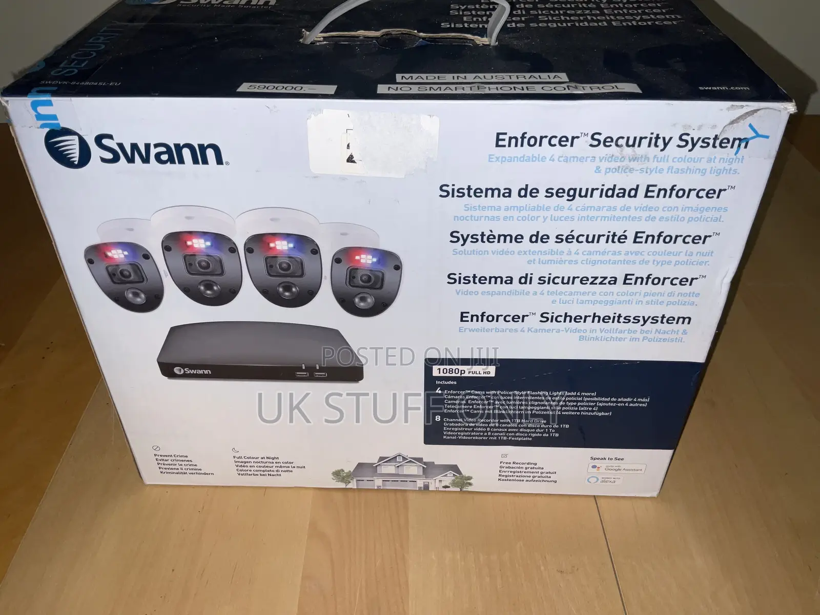 Brand New CCTV Sets - 4 Hd Night Vision Cameras With Sound Recording