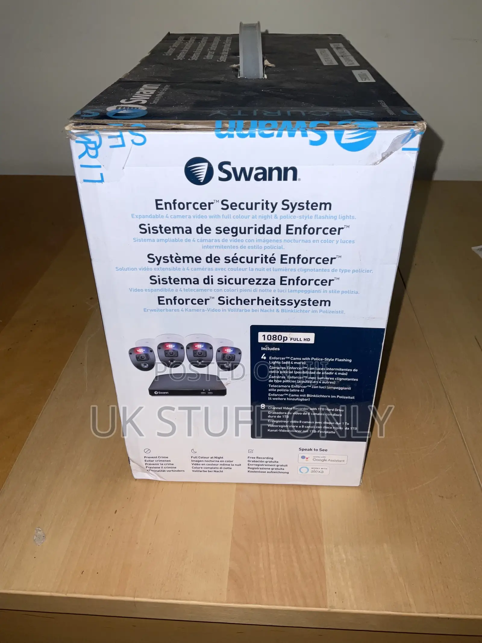 Brand New CCTV Sets - 4 Hd Night Vision Cameras With Sound Recording