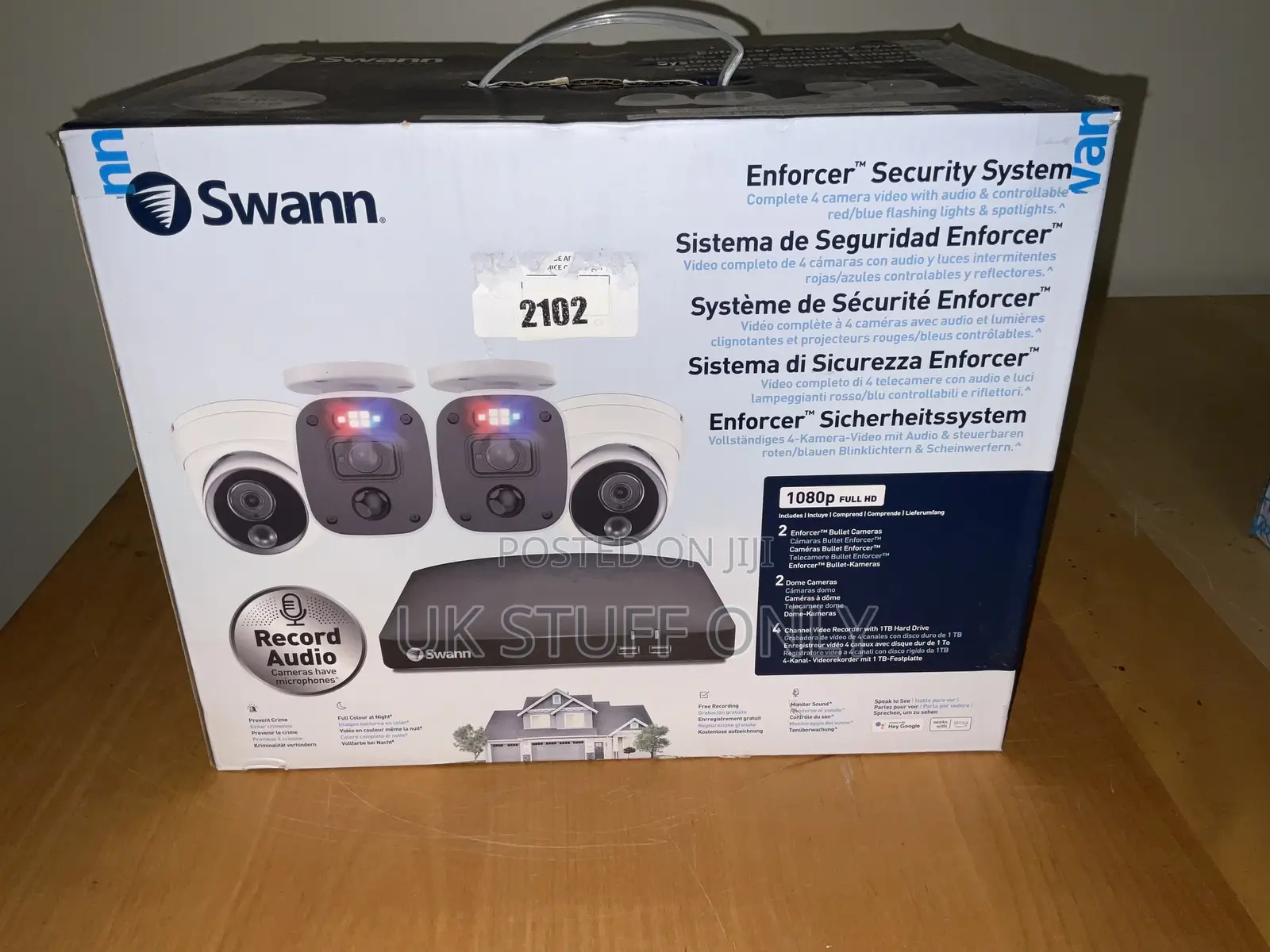 Brand New CCTV Sets - 4 Hd Night Vision Cameras With Sound Recording