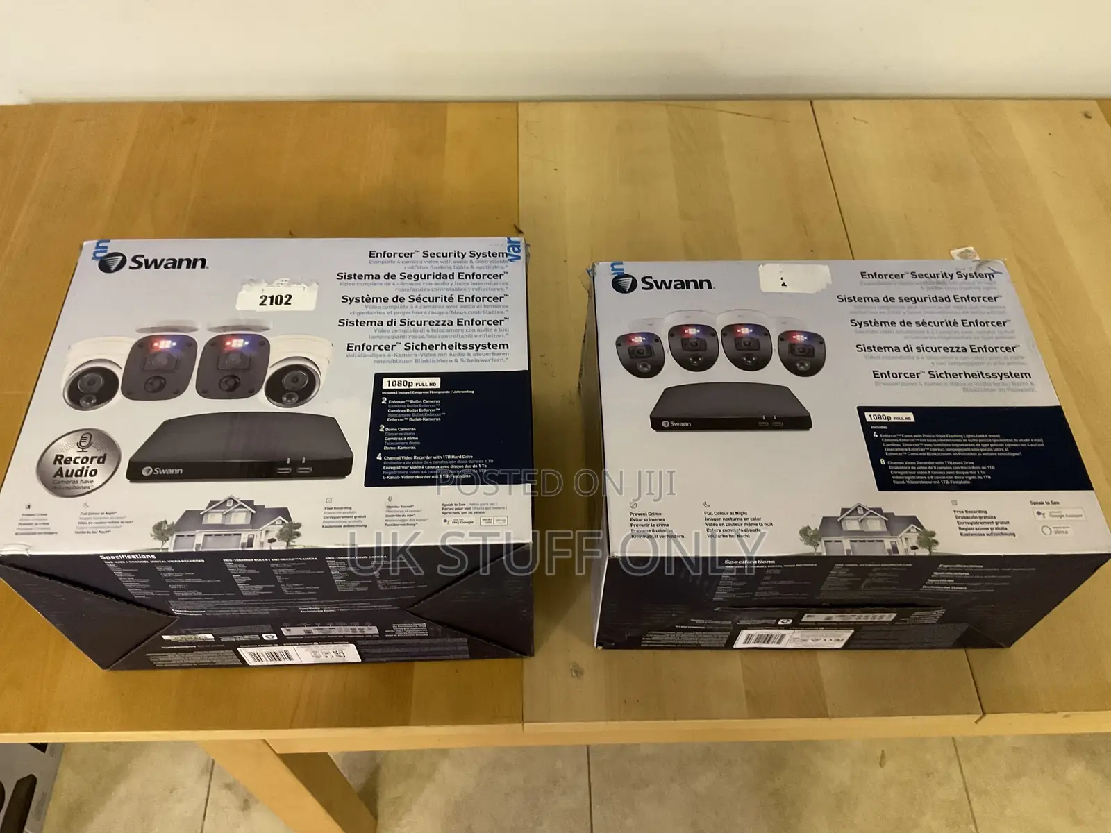 Brand New CCTV Sets - 4 Hd Night Vision Cameras With Sound Recording