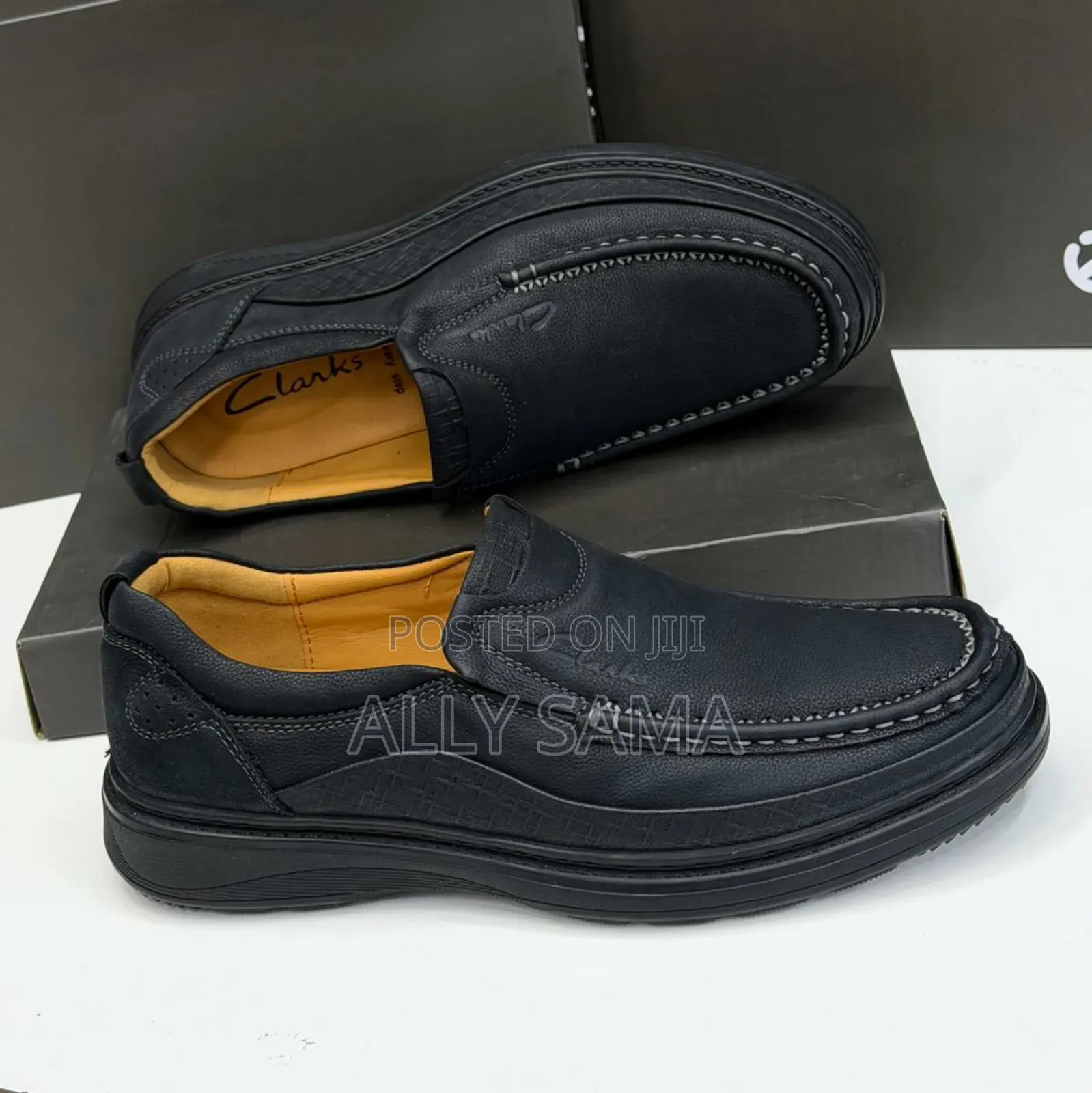 Men's Loafers Clark's Material Leather Sole Rubber