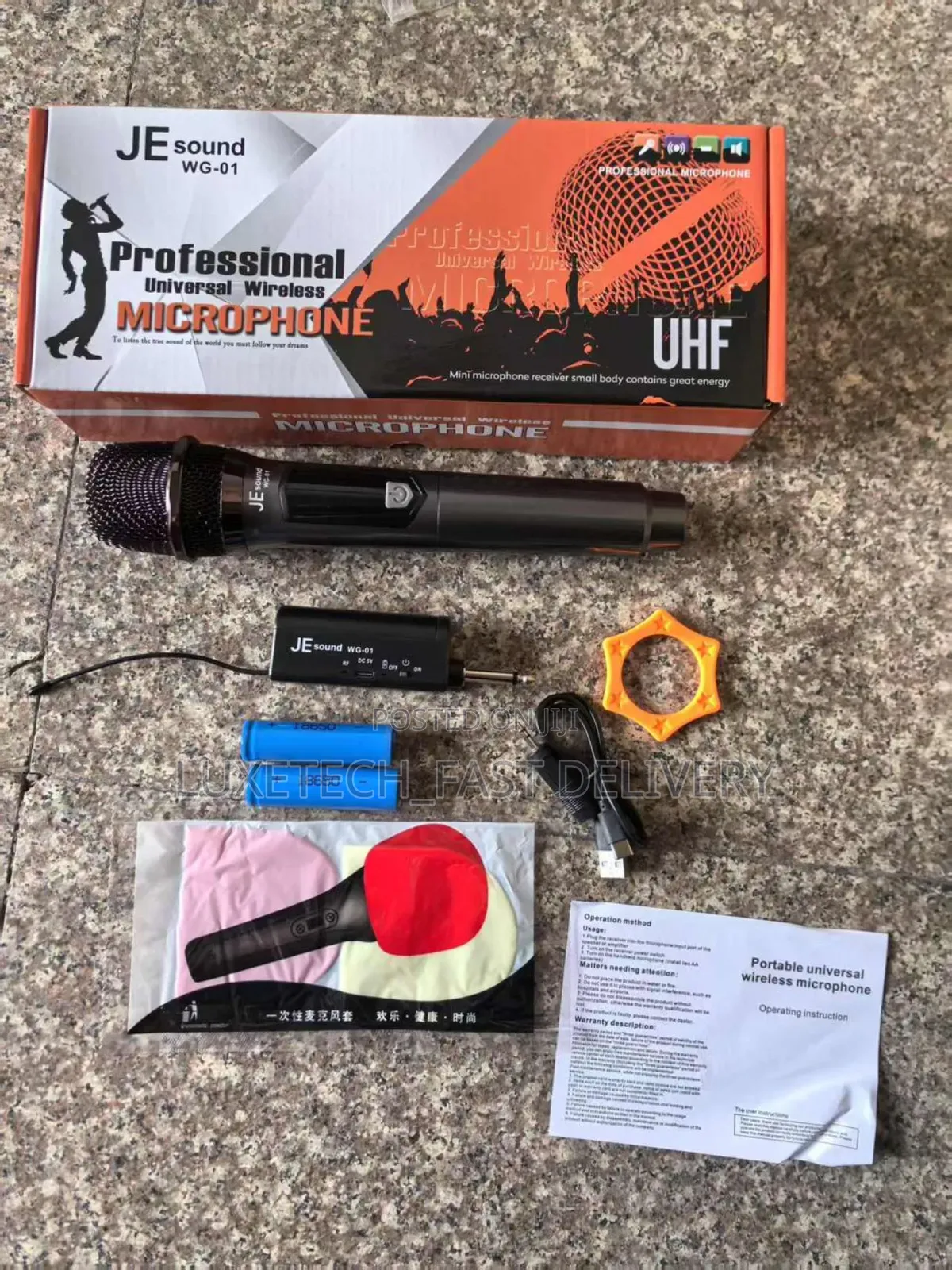Je Sound Wg-01 Professional Universal Wireless Uhf Microphone