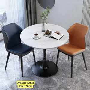 Marble/Table Size 70cm and Two Chairs
