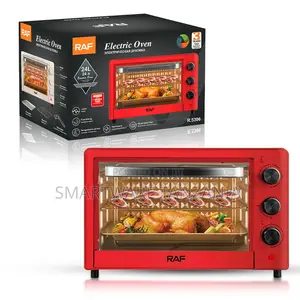 Raf R.5306 Red Electric Oven 24l - Compact Countertop Toaster Oven