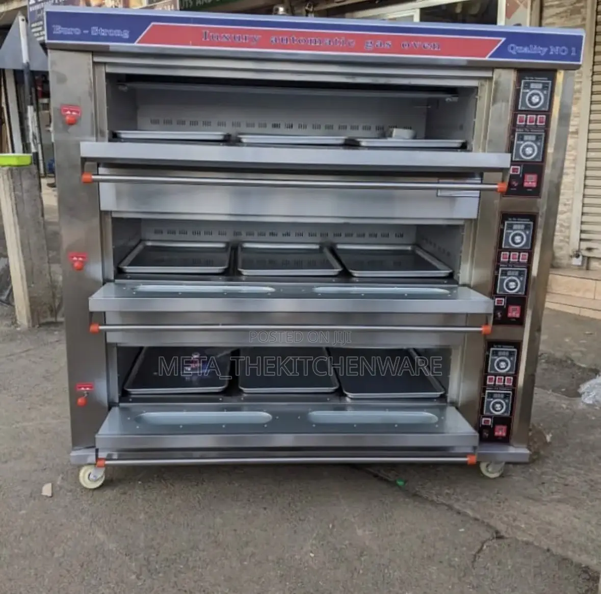 Commercial Baking Oven 3 Deck 9 Trays