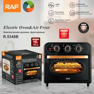 Raf R.5348b Air Fryer Oven 18l Black - 2-in-1 Cooking Solution