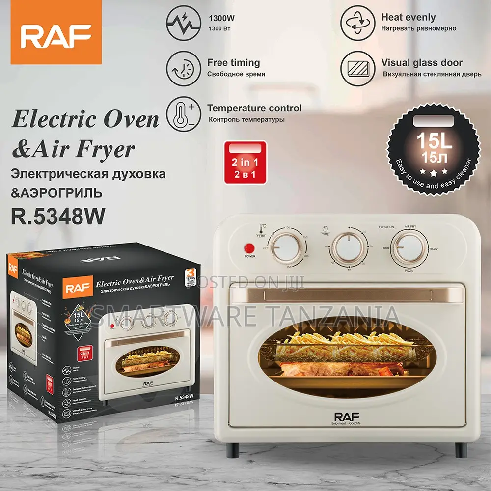 Raf R.5348w White Air Fryer Oven 15l - Compact Multi-Function Oven