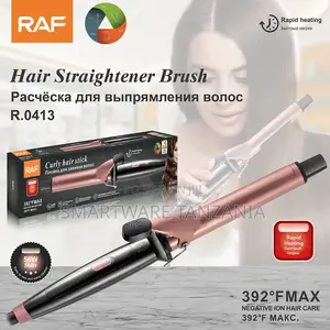 Raf Hair Straightener Brush R.0413 - Fast Heating Styling Tool