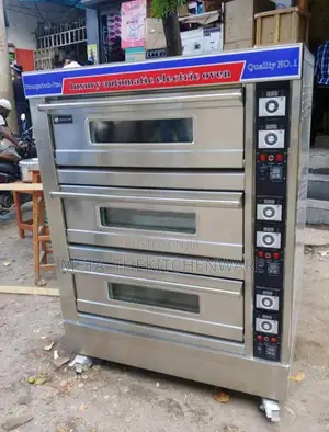 Commercial Electric Baking Oven 3 Deck 6 Trays