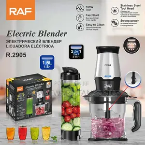Raf R.2905 Electric Blender 350w - 2-in-1 Smoothie Maker Chopper